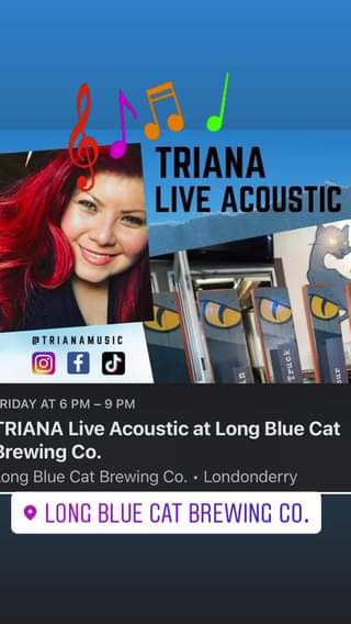 Come see Triana tonight! 6pm-9pm.